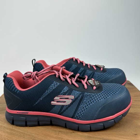 New Womens Skechers For Work Sure Track Saquenay Safety Toe Shoes Sneakers 9.5M - Picture 1 of 8